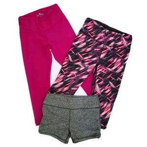 Lot of 3 VSX Victoria Secret Capris Leggings Sz S